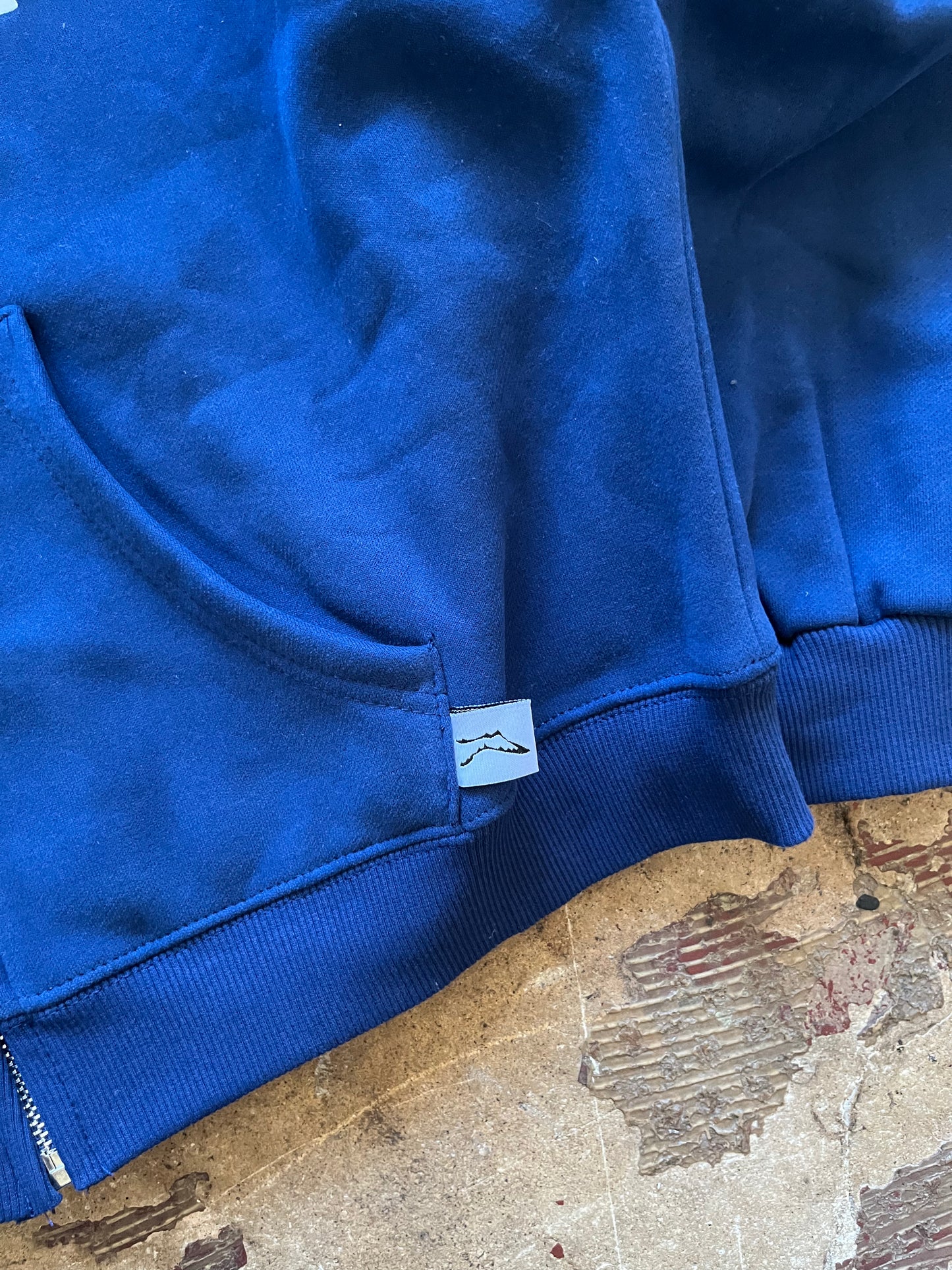 Akimbo blue zip up hoodie