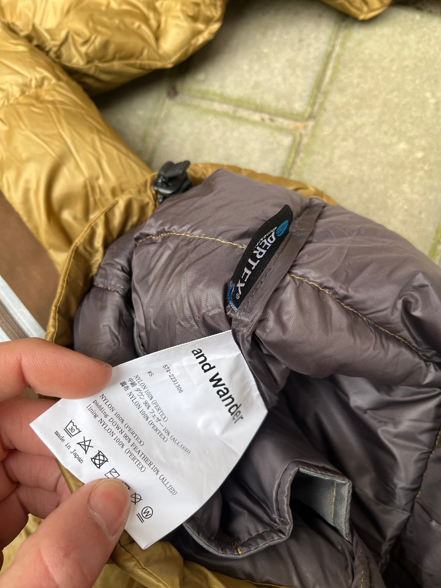 And Wander Diamond puffer jacket